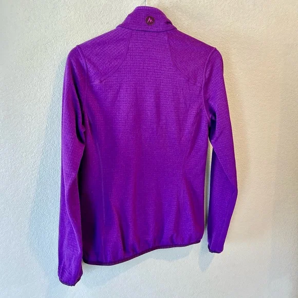 Marmot Women's Vibrant Purple Softshell Jacket Size S-Tiny hole in pics - Picture 8 of 9